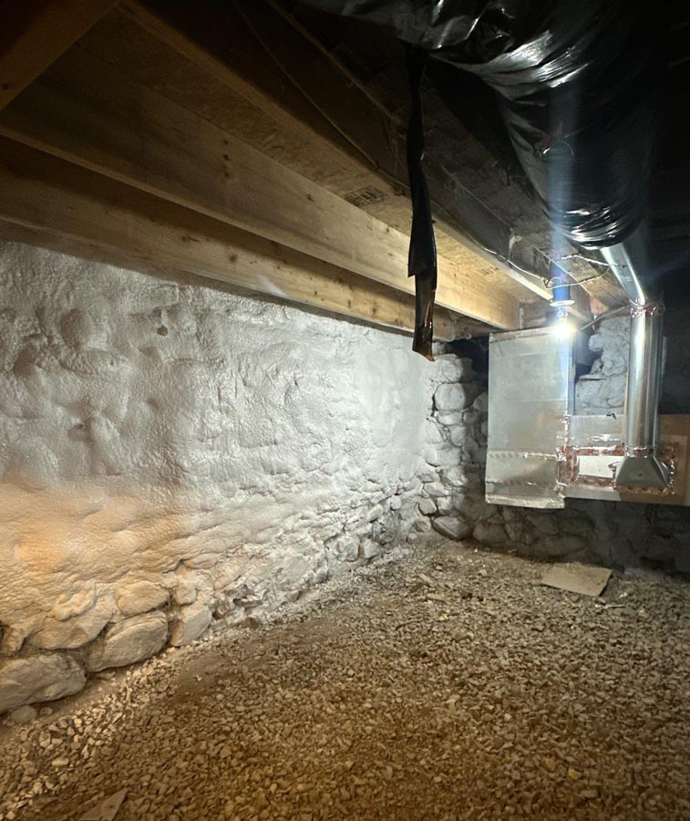 Sealing & Insulating a Basement and Crawlspace in Clifton Springs, NY